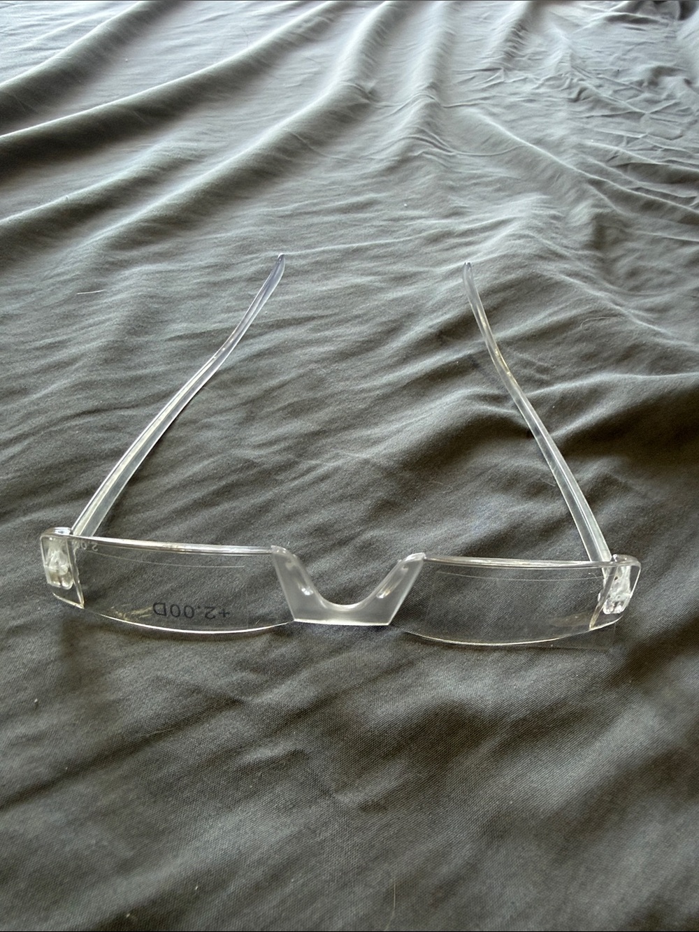 Clear Rimless Reading Glasses (+2.00) - Picture 4 of 5